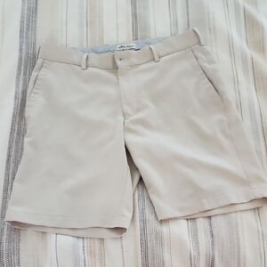 Peter Millar Light Tan Flat Front Shorts